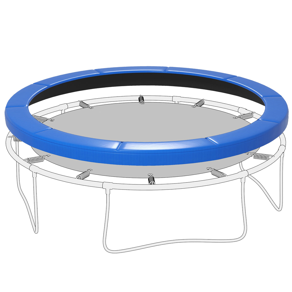 14FT Trampoline Spring Cover, Trampoline Pad Replacement, Waterproof and Tear-Resistant – view 2