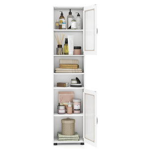 Tall Bathroom Storage Cabinet 67 Inches Freestanding Storage Organizer-White view 7