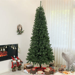 6ft Artificial Christmas Trees with Auto Open and Steel Base, Green – view 21