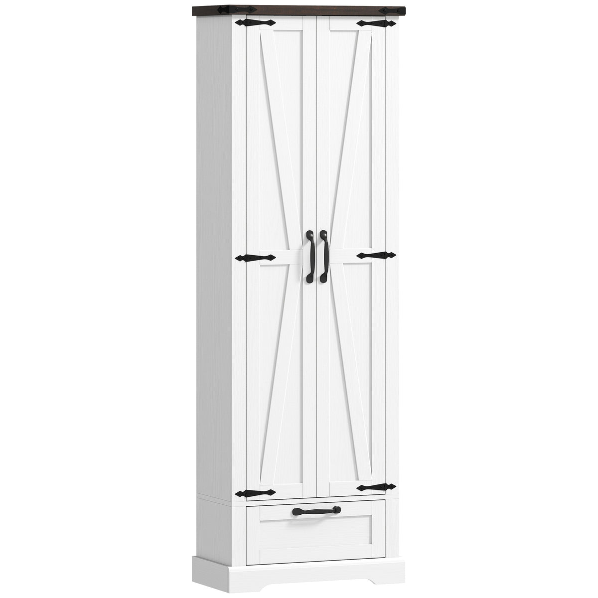 71" Pantry Cabinet, Kitchen Storage Cabinet with Adjustable Shelves, 2 Doors and Drawer for Dining Room – view 8