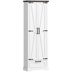 71" Pantry Cabinet, Kitchen Storage Cabinet with Adjustable Shelves, 2 Doors and Drawer for Dining Room – view 8