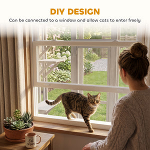 71"L Catio Outdoor Cat Enclosure, Indoor Cat Cage, Pet House, Small Animal Hutch for 1-2 Rabbit, Kitten – view 10
