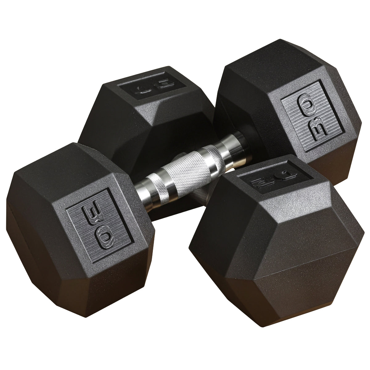 Soozier 2 x 10lbs Rubber Dumbbells Weight Set, Dumbbell Hand Weight for Body Fitness Training for Home Office Gym