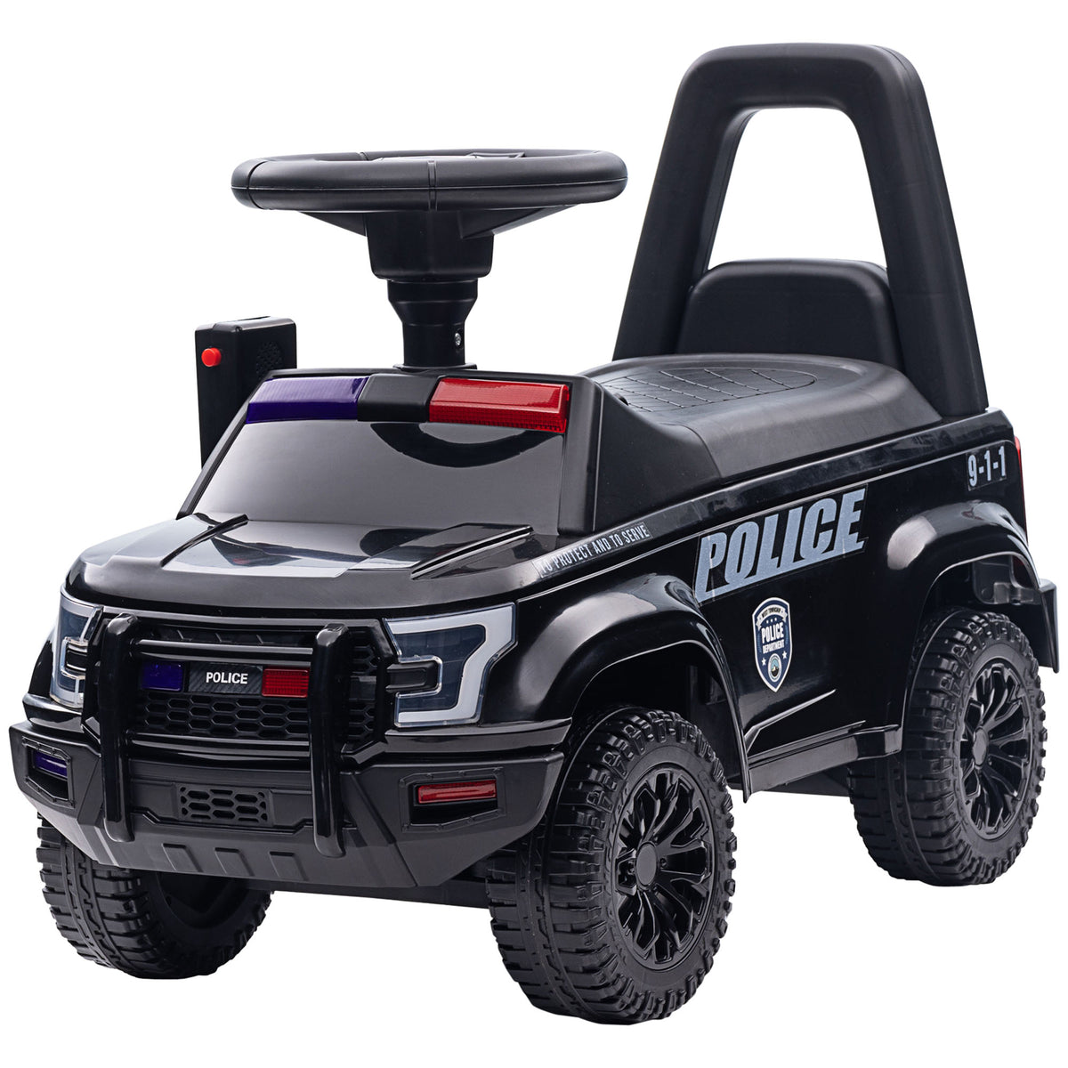 Aosom Kids Ride On Sliding Car with Hidden Under Seat Storage, Foot-to-Floor Design