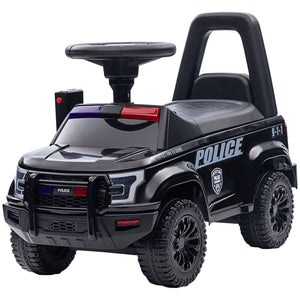 Aosom Kids Ride On Sliding Car with Hidden Under Seat Storage, Foot-to-Floor Design