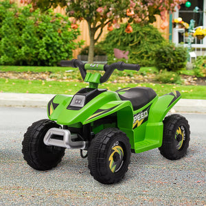 Aosom Kids Ride on ATV, 6V Battery Powered Quad Car with Forward, Reverse Switch, for Boys Girls 18-36 Months