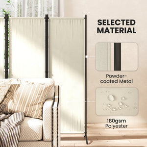 Folding Room Divider, Privacy Screen for Home Office Bedroom, 5.6FT Tall, Dark Grey – view 13