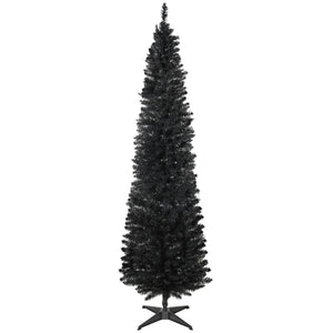 6 FT Christmas Tree Classic Tree Holiday Indoor Decoration, with Stable Plastic Base, White