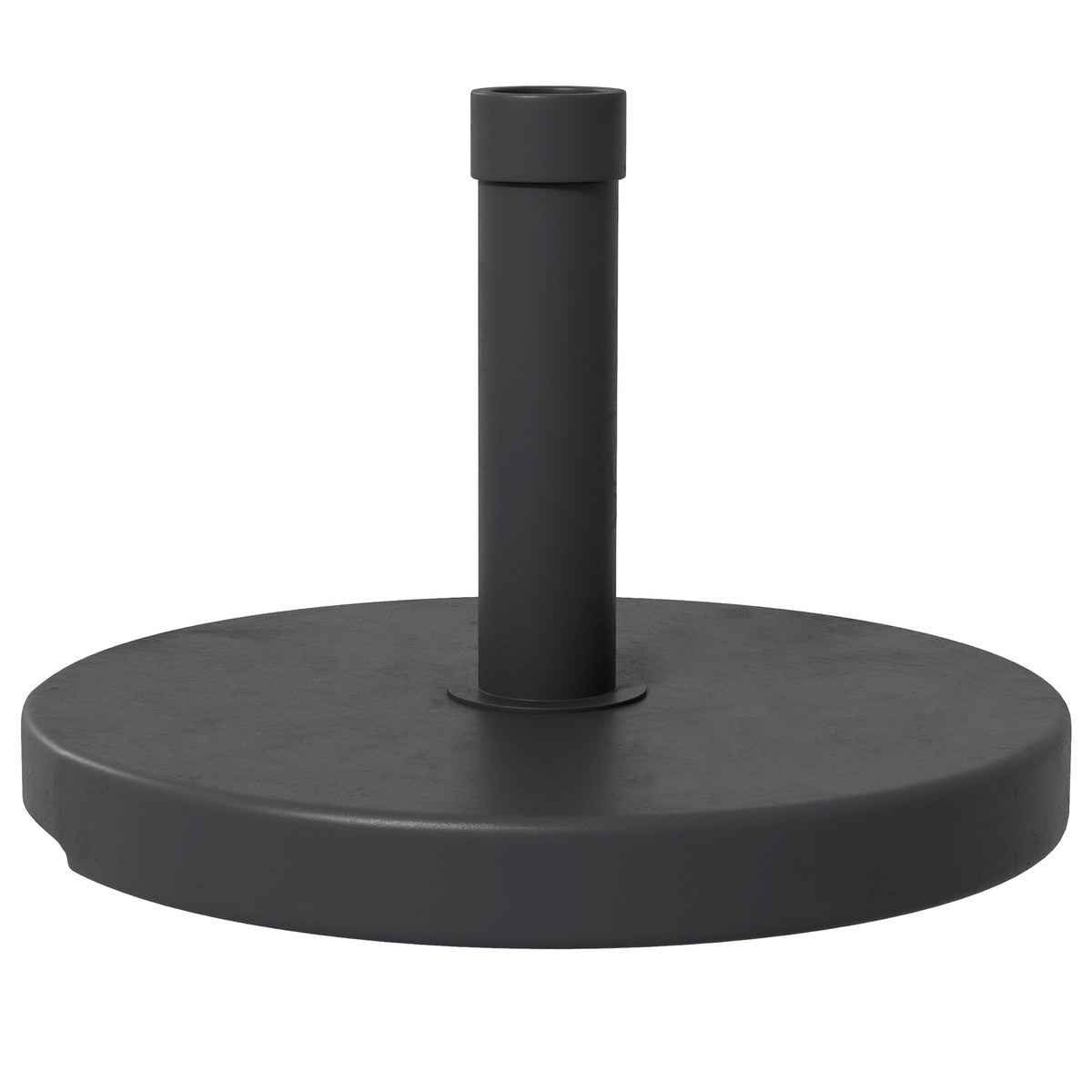 33 lbs Concrete Parasol Base, Heavy Duty Patio Umbrella Stand, 18.3" Round Garden Parasol Holder, Black