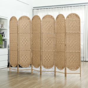 Bohemian Privacy Screen, Folding Room Divider with 3 Panels and Arched Top for Bedroom Living Room Office – view 42
