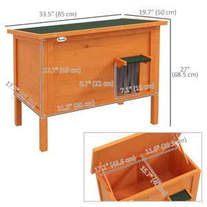 Outdoor Insulated Cat House with Asphalt Roof, Removable Floor, for Cats, Small Animals