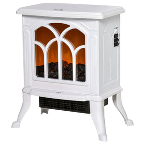 Electric Fireplace Heater, Freestanding Fireplace Stove with Realistic Flame, Overheat Protection – view 8