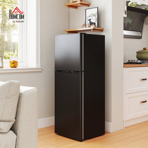 Double Door Mini Fridge with Freezer, 4.6 Cu.Ft Small Refrigerator with Thermostat, Shelves – view 7