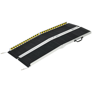 5ft Wheelchair Ramp Scooter Mobility Non-Skid PVC Layering Portable Foldable Aluminium