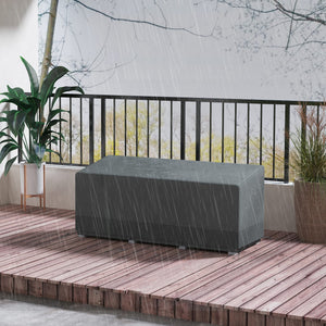 Patio Furniture Covers Waterproof for 3 Seater Sofa, 600D Heavy Duty Oxford Outdoor Patio Cover, 75" x 28.3" x 29.9", Grey