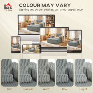 Sofa Bed, Sleeper Chair Bed with Pillow, Single, Grey