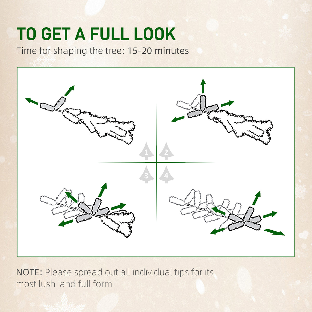 6ft Prelit Artificial Pencil Christmas Tree, Snow Flocked Slim Xmas Tree with Warm White LED Lights - Green – view 7