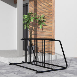 All-Steel Bike Rack, 61" Bike Stand, 6-Bike Capacity, Dual-Side, for Garages Streets Yards Schools