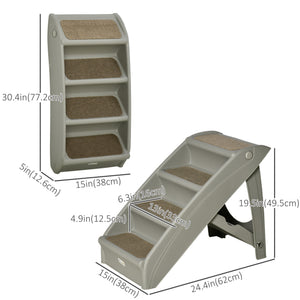 4-Level Portable Dog Stairs, Foldable Dog Steps for Small Dogs, Lightweight Cat Steps – view 16