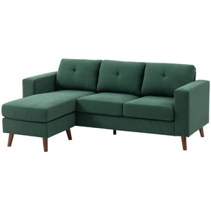 Sectional Sofa with Changeable Chaise Lounge, 3 Seat L-Shaped Small Space Sofa – view 15