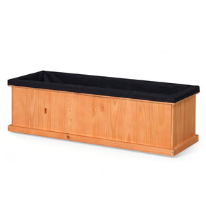 Wooden Raised Garden Bed with Drainage Holes and Liner Solid Fir Wood Planter Box-XL view 4