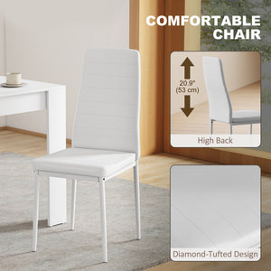 Dining Table Set for 2, Square Kitchen Table and Chairs – view 11