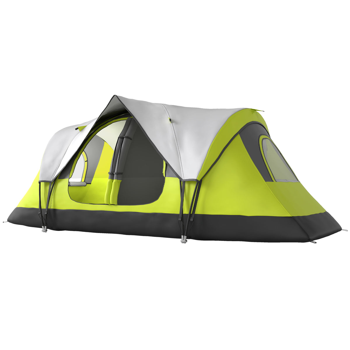 Camping Tent for 6 Man with 2000mm Waterproof Rainfly and Carry Bag for Fishing Hiking Festival, Dark Green – view 15