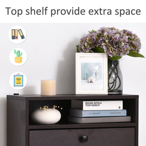 Slim Shoe Storage with 3 Flip Drawers and Adjustable Shelves Shoe Cabinet Organizer for 9 Pair, Coffee