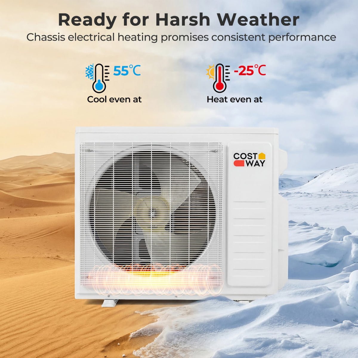 X-Pro 27000 BTU 3 Zone 24 SEER2 Mini Split AC with Heat Pump-9K + 9K + 9K view 8