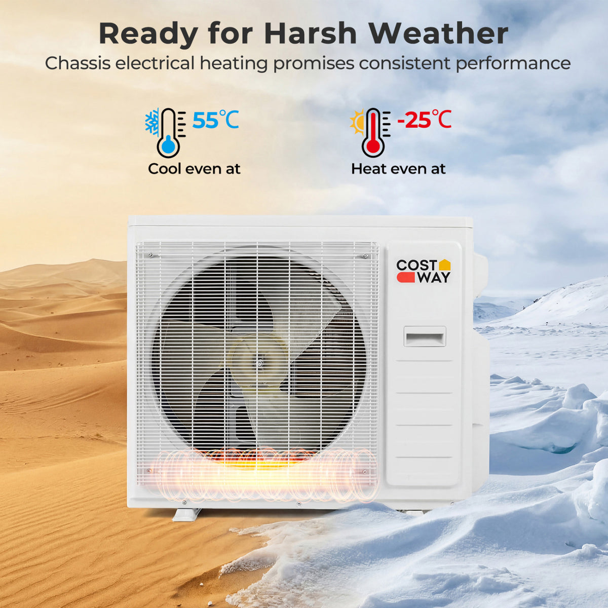 X-Pro 35000 BTU 2 Zone 22.5 SEER2 Mini Split AC with Heat Pump-18K + 18K view 8