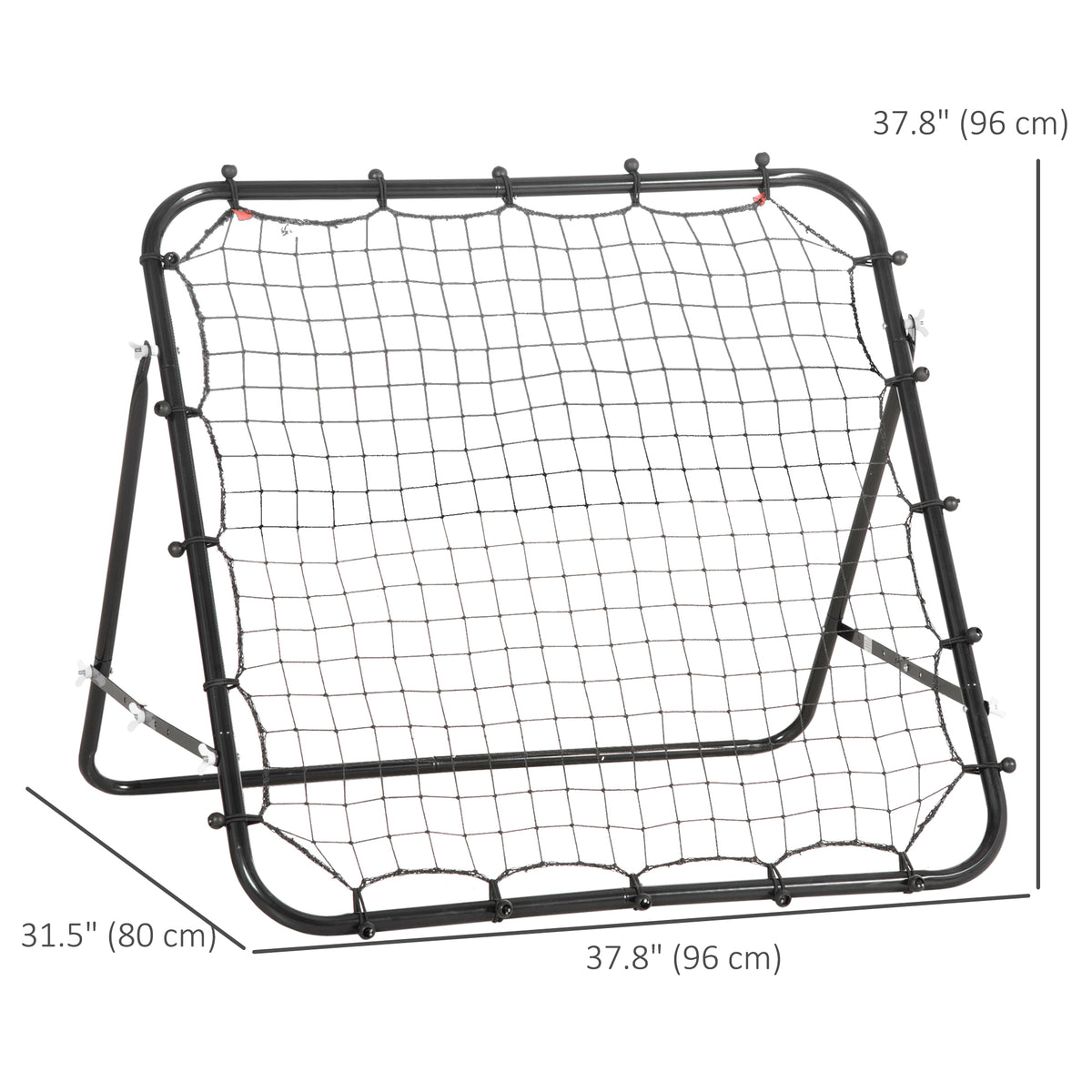 Volleyball Rebounder Net Football Training Aid Kickback Target Play Red – view 9