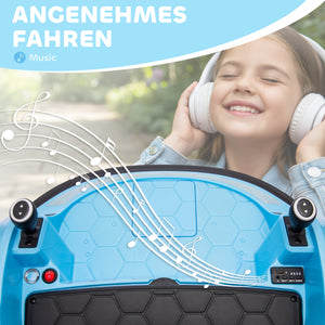 Qaba 12V Bumper Car for Toddlers, Ride On Car with 360 Degree Remote Control, Lights Music Horn, for 1.5-5 Years