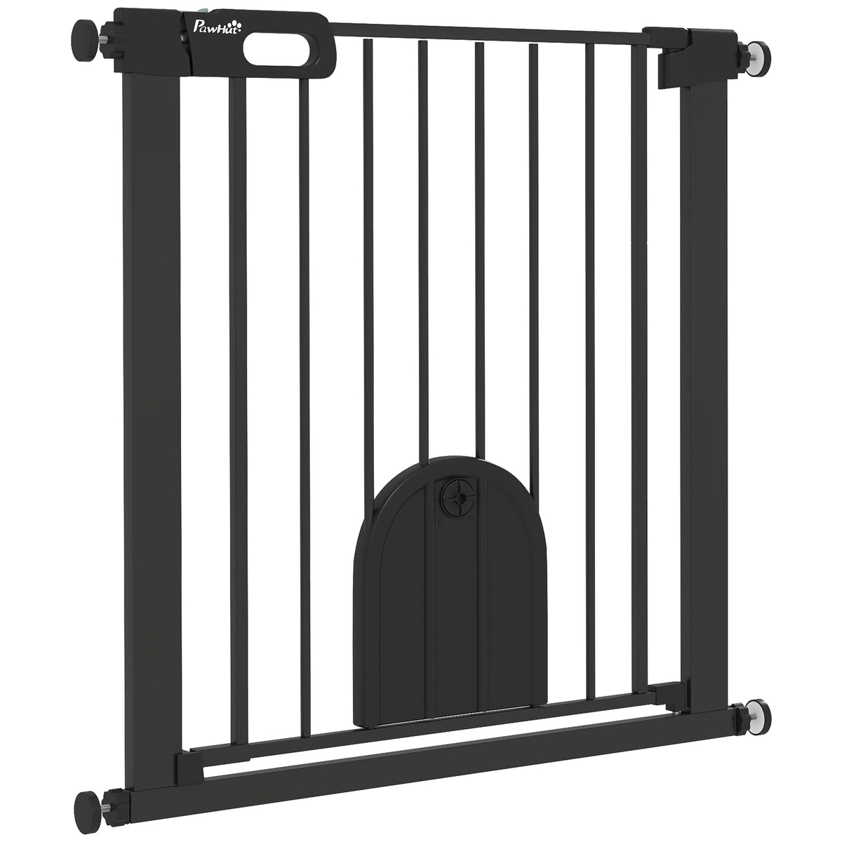 30"-52" Extra Wide Pet Gate Barrier with Small Door, 30"H Dog Gate with Safety Gate Barrier – view 6