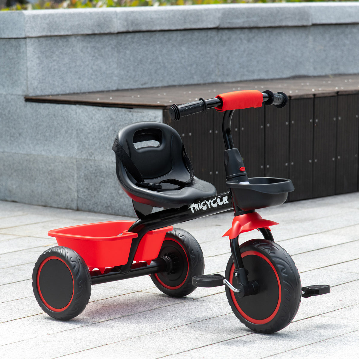 Large Kids Tricycle for Toddler 2-5 Year Old Girls and Boys, Toddler Trike Bike with Adjustable Seat – view 8
