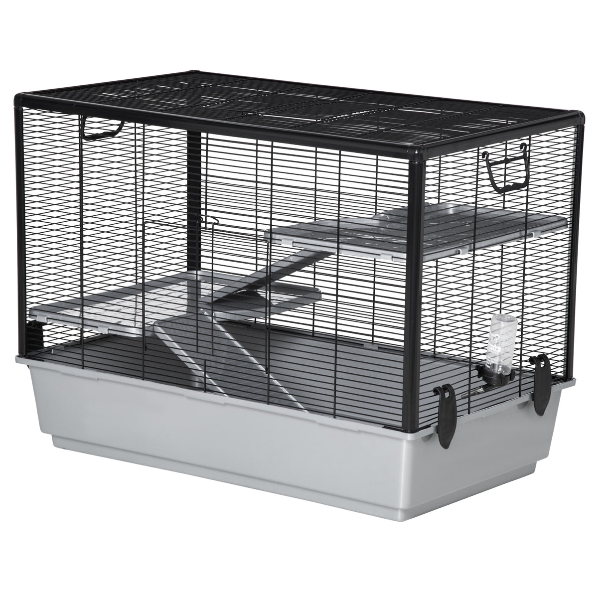 3-tier Hamster Cage, Guinea Pig Cage, Pet Chinchillas Play House Indoor with Accessories Food Dish Water – view 8