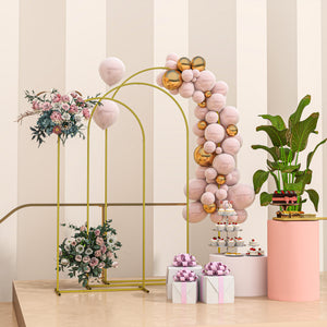 Wedding Arch, 7/6.5/6 ft Metal Balloon Arch Backdrop Stand Set of 3 for Birthday Party, Bridal Shower – view 7