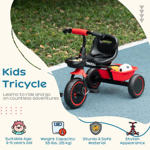 Large Kids Tricycle for Toddler 2-5 Year Old Girls and Boys, Toddler Trike Bike with Adjustable Seat – view 4