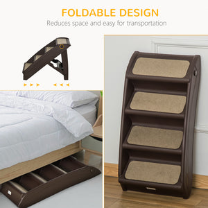 4-Level Portable Dog Stairs, Foldable Dog Steps for Small Dogs, Lightweight Cat Steps – view 10