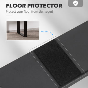 Metal Table Legs Set of 2, Square DIY Furniture Table Legs with Screws and Floor Protectors