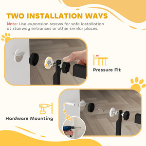 59" Extra Tall Cat Gate, 30"-41" Pet Gate with 2.8" and 5.5" Extensions, for Doorway, Hallway, Stairway – view 5