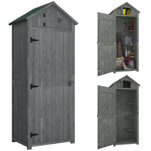 30" x 21" x 71" Garden Storage Shed, Sheds & Outdoor Storage Outdoor Workshop Yard Tool Utility Storage