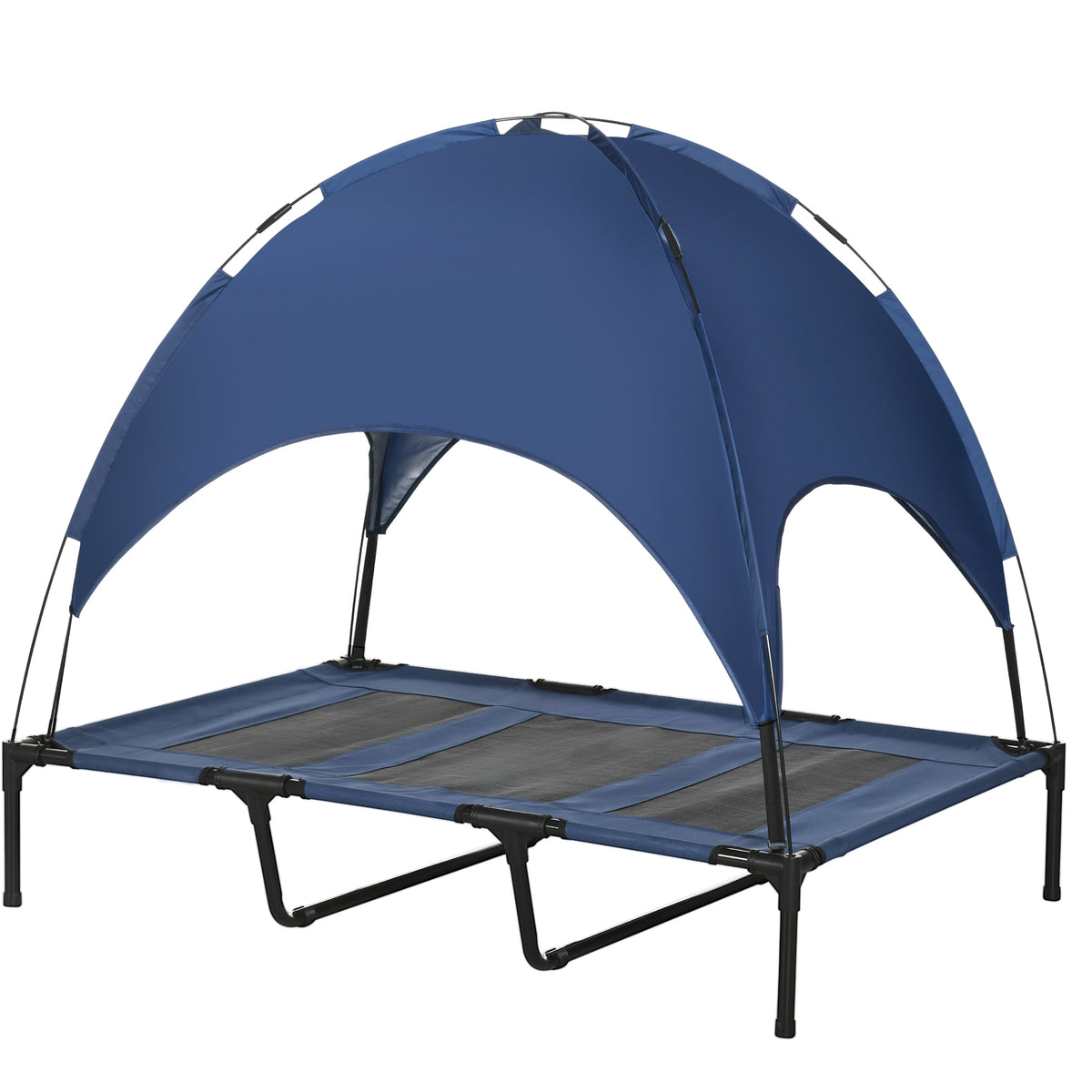 Elevated Dog Bed with Canopy, Portable Raised Dog Cot for XL Sized Dogs, Indoor & Outdoor, 48" x 36" x 43" – view 4
