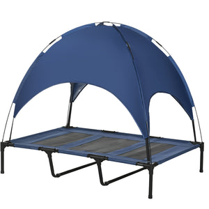 Elevated Dog Bed with Canopy, Portable Raised Dog Cot for XL Sized Dogs, Indoor & Outdoor, 48" x 36" x 43" – view 4