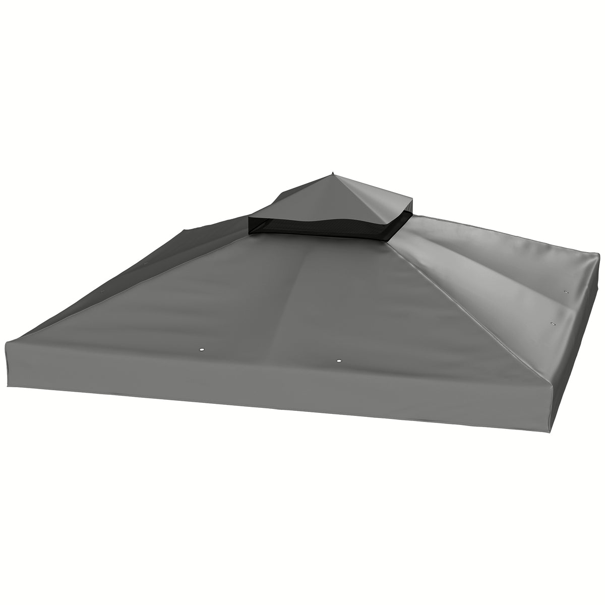 10' x 10' Gazebo Canopy Replacement Cover, 2-Tier Garden Gazebo Roof Replacement, UPF30+, TOP COVER ONLY