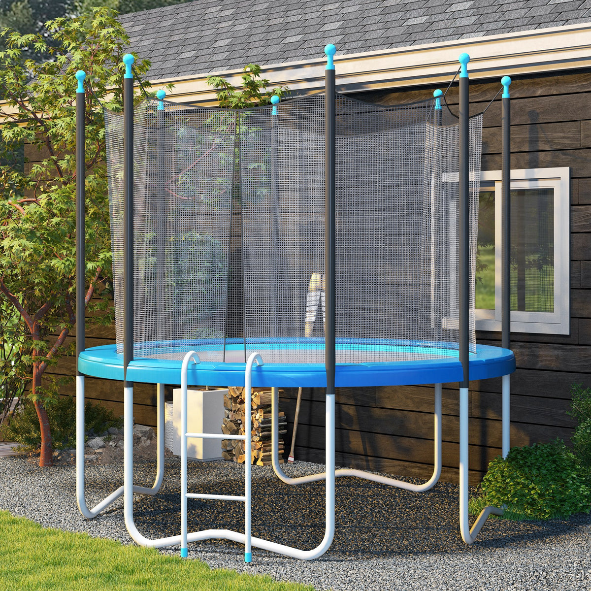 Soozier 14ft Trampoline Replacement Pad Trampolining Replacement Jump Bounce Exercise GYM Pad Only