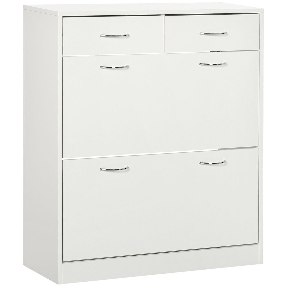 Narrow Shoe Storage with 2 Flip Drawers and Adjustable Shelves Shoe Cabinet Organizer for 12 Pairs of – view 15