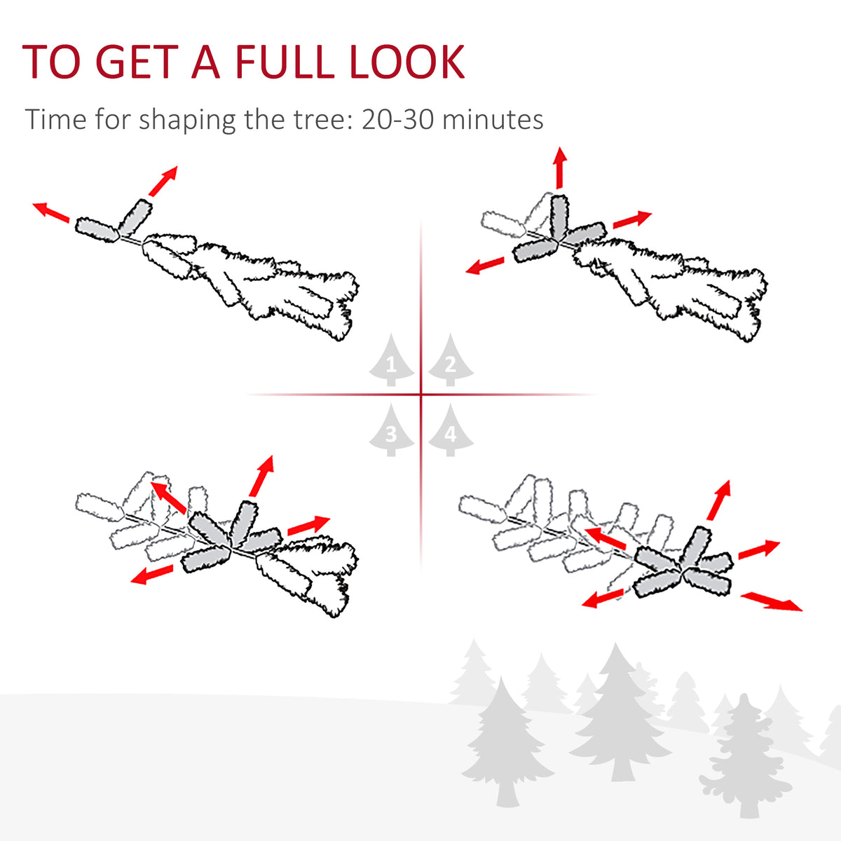 6 ft Snow-Dipped Pencil Christmas Tree Pre-Lit Holiday Decoration with LED Lights Pine Cones Red Berries Green