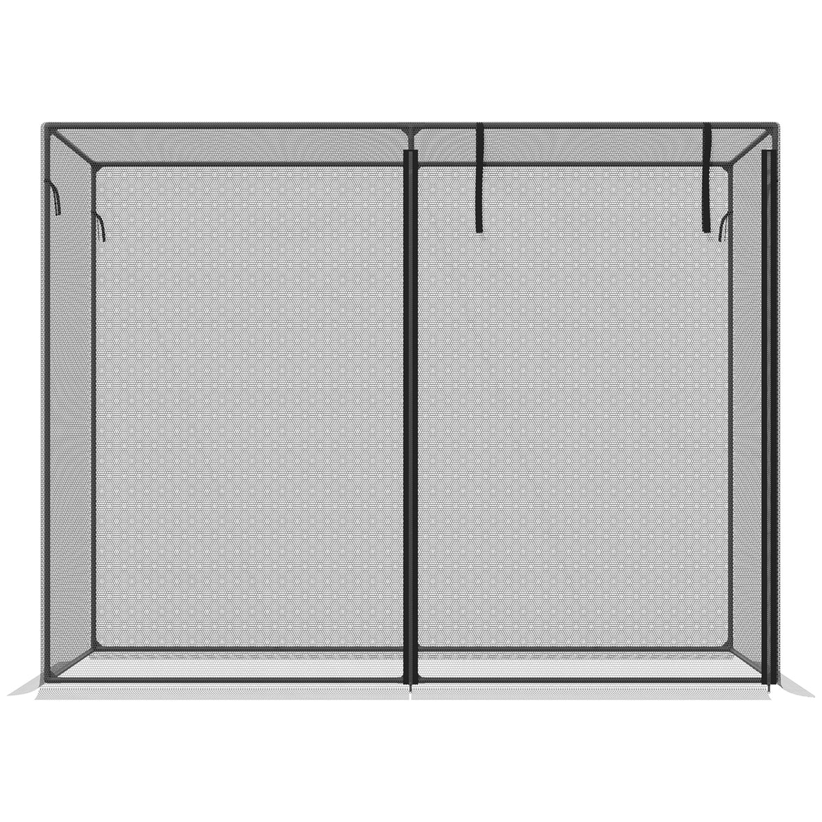 6.5 x 3.3ft Crop Cage, Garden Plant Protector with Single Zippered Door, Storage Bag and Ground Stakes – view 7