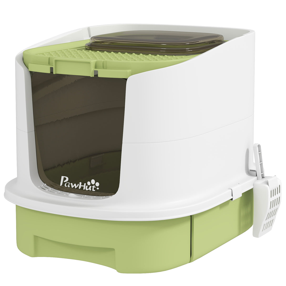 Enclosed Cat Litter Box with Lid, Scoop, Top Entry, Deodorization Bags, Drawer Type Cat Litter Tray