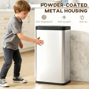 12 Gallon (45 L) Sensor Can, Automatic Garbage Can with Soft-Close Lid, Fingerprint-Proof Stainless Steel – view 12